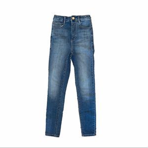 Garage Ultra high rise stretch skinny denim jeans